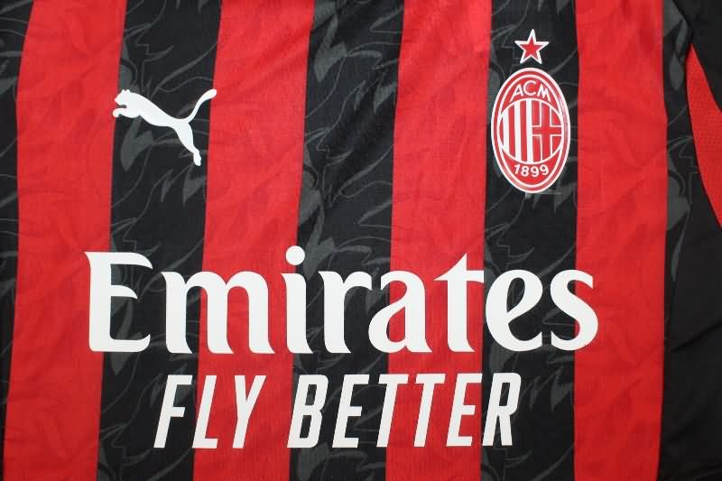 AAA(Thailand) AC Milan 25/26 Home Soccer Jersey (Player)