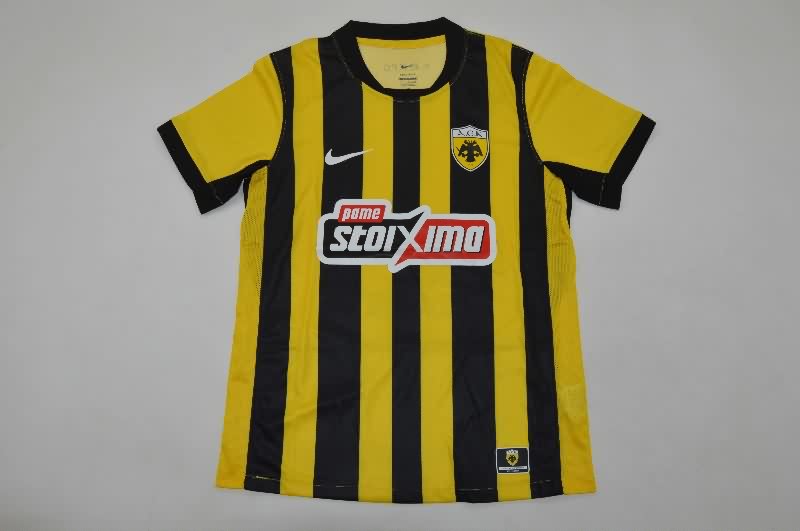 AAA(Thailand) AEK Athens 25/26 Home Soccer Jersey AAA(Thailand) AEK Athens 25/26 Home Soccer Jersey