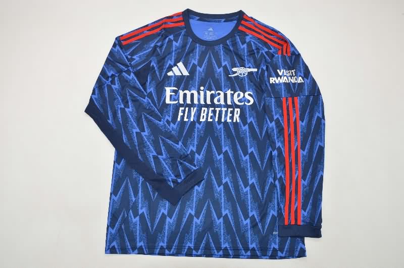 AAA(Thailand) Arsenal 25/26 Away Long Sleeve Soccer Jersey AAA(Thailand) Arsenal 25/26 Away Long Sleeve Soccer Jersey