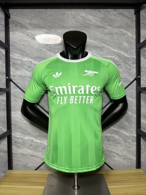 AAA(Thailand) Arsenal 25/26 Goalkeeper Green Soccer Jersey(Player) AAA(Thailand) Arsenal 25/26 Goalkeeper Green Soccer Jersey(Player)