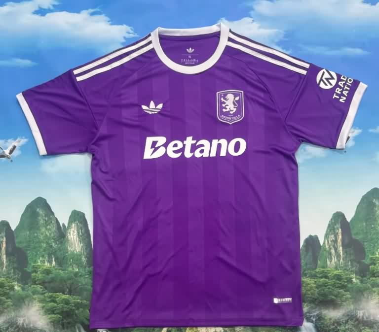 AAA(Thailand) Aston Villa 25/26 Goalkeeper Purple Soccer Jersey AAA(Thailand) Aston Villa 25/26 Goalkeeper Purple Soccer Jersey