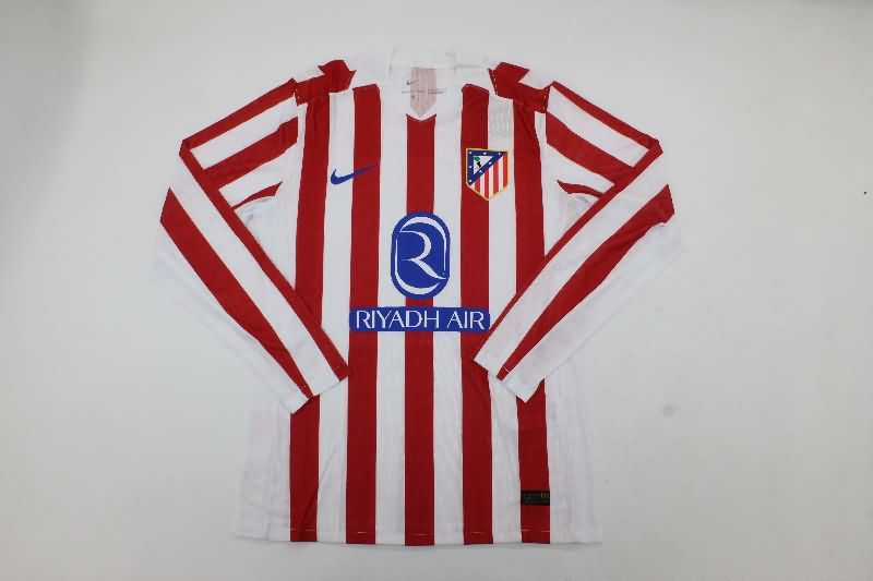 AAA(Thailand) Atletico Madrid 25/26 Home Long Sleeve Soccer Jersey (Player) AAA(Thailand) Atletico Madrid 25/26 Home Long Sleeve Soccer Jersey (Player)