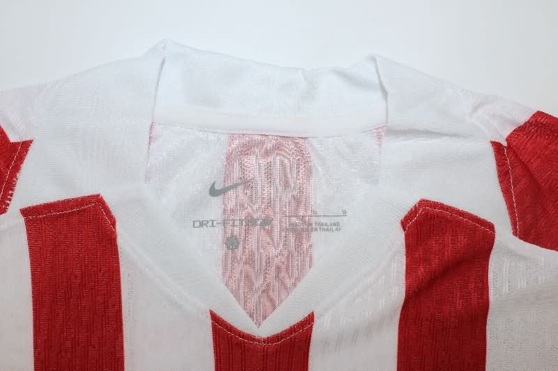 AAA(Thailand) Atletico Madrid 25/26 Home Long Sleeve Soccer Jersey (Player)