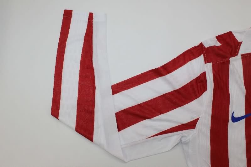 AAA(Thailand) Atletico Madrid 25/26 Home Long Sleeve Soccer Jersey (Player)