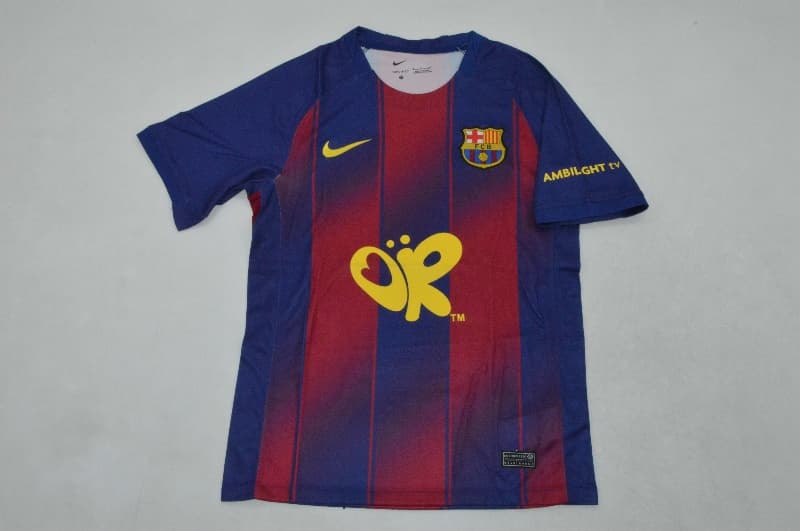 AAA(Thailand) Barcelona 25/26 Home Soccer Jersey Sponsor 04