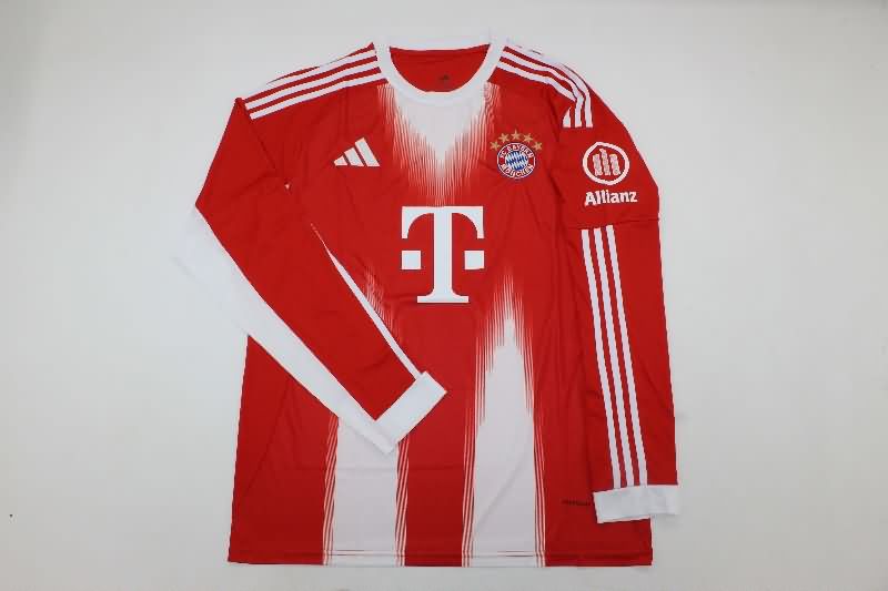 AAA(Thailand) Bayern Munich 25/26 Home Long Sleeve Soccer Jersey AAA(Thailand) Bayern Munich 25/26 Home Long Sleeve Soccer Jersey