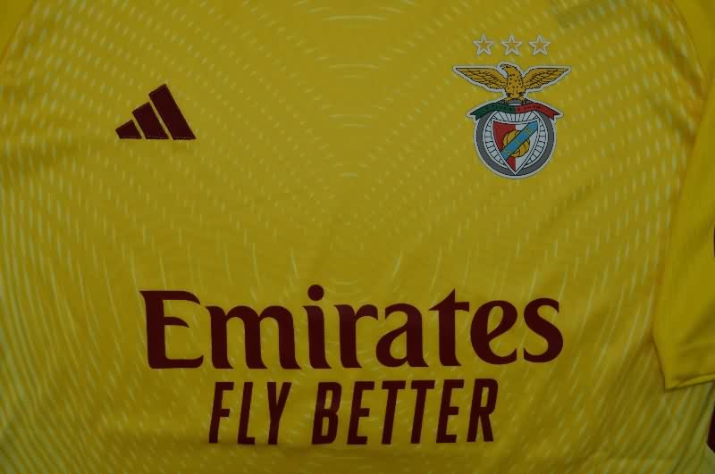 AAA(Thailand) Benfica 25/26 Goalkeeper Yellow Soccer Jersey