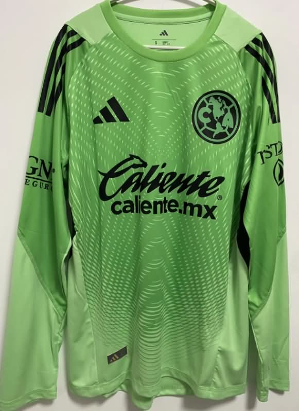 AAA(Thailand) Club America 25/26 Goalkeeper Green Long Sleeve Jersey (Player)