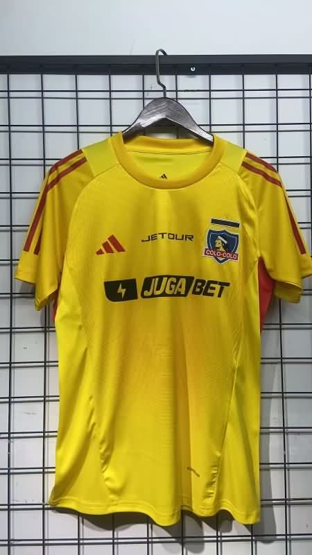 AAA(Thailand) Colo Colo 2025 Goalkeeper Yellow Soccer Jersey AAA(Thailand) Colo Colo 2025 Goalkeeper Yellow Soccer Jersey