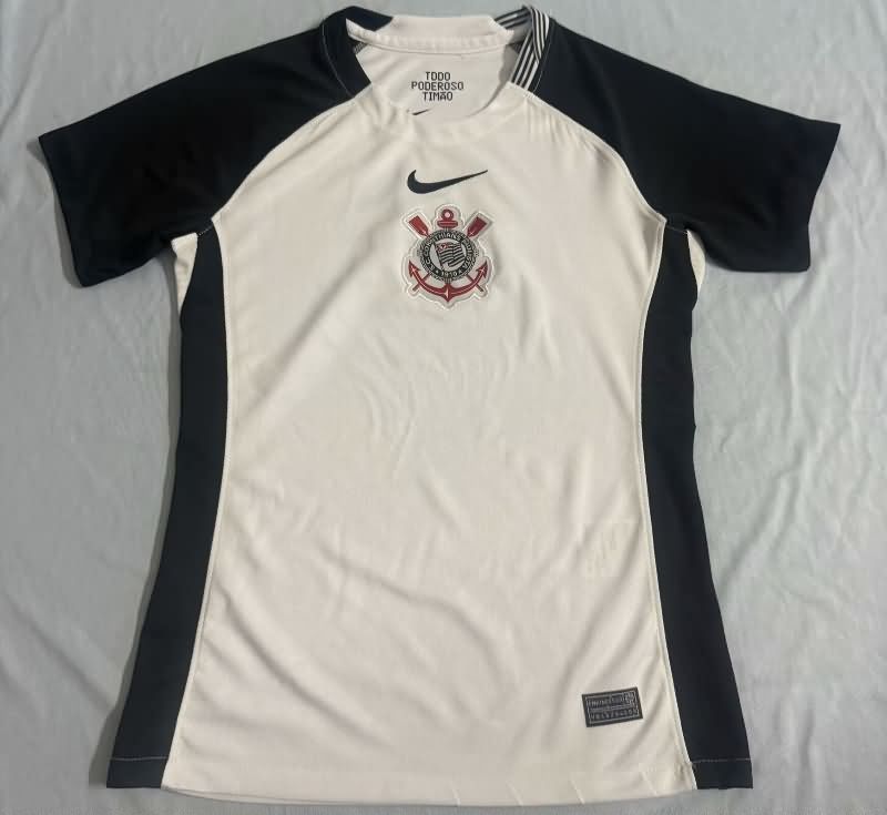 AAA(Thailand) Corinthians 2025 Home Women Soccer Jersey AAA(Thailand) Corinthians 2025 Home Women Soccer Jersey