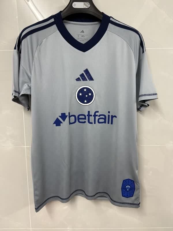 AAA(Thailand) Cruzeiro 2025 Goalkeeper Grey Soccer Jersey AAA(Thailand) Cruzeiro 2025 Goalkeeper Grey Soccer Jersey