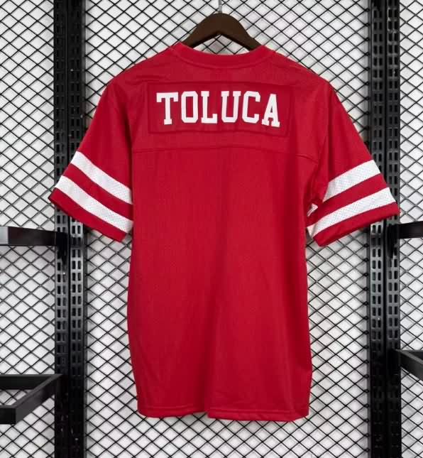 AAA(Thailand) Deportivo Toluca 25/26 Red NFL Jersey
