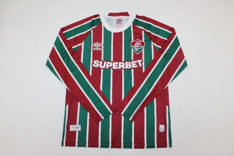 AAA(Thailand) Fluminense 2025 Home Long Sleeve Soccer Jersey AAA(Thailand) Fluminense 2025 Home Long Sleeve Soccer Jersey