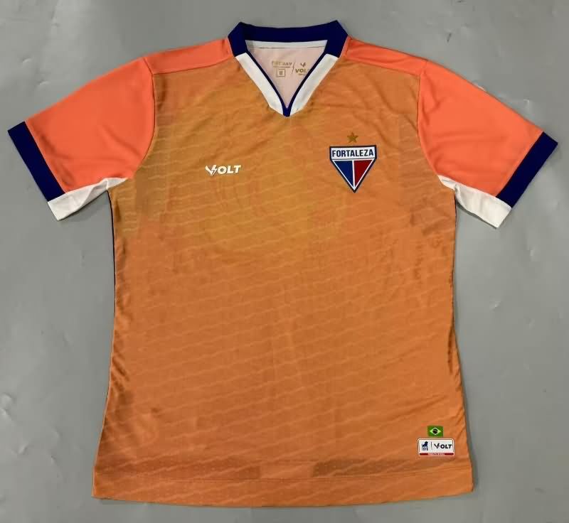 AAA(Thailand) Fortaleza 2025 Goalkeeper Orange Soccer Jersey AAA(Thailand) Fortaleza 2025 Goalkeeper Orange Soccer Jersey