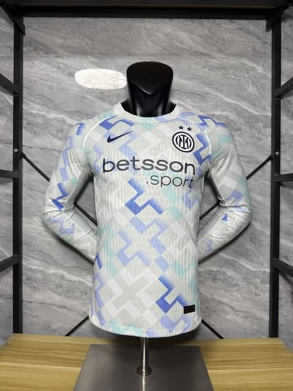 AAA(Thailand) Inter Milan 25/26 Away Long Sleeve Soccer Jersey (Player) AAA(Thailand) Inter Milan 25/26 Away Long Sleeve Soccer Jersey (Player)