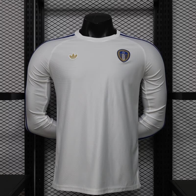 AAA(Thailand) Leeds United 25/26 White Long Sleeve Soccer Jersey AAA(Thailand) Leeds United 25/26 White Long Sleeve Soccer Jersey