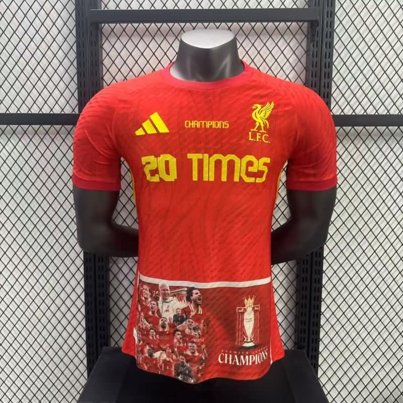 AAA(Thailand) Liverpool 2025 Champion Special Soccer Jersey (Player) AAA(Thailand) Liverpool 2025 Champion Special Soccer Jersey (Player)
