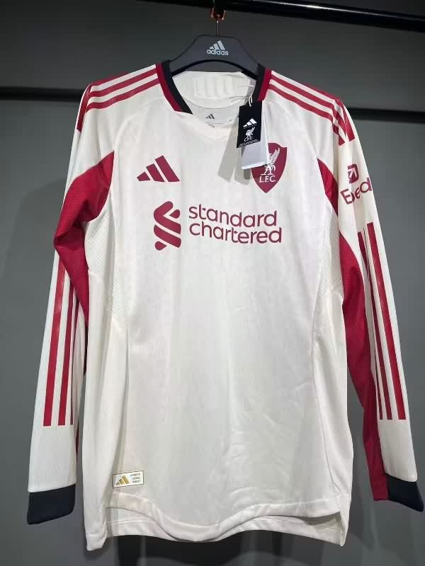AAA(Thailand) Liverpool 25/26 Away Long Sleeve Soccer Jersey (Player) AAA(Thailand) Liverpool 25/26 Away Long Sleeve Soccer Jersey (Player)