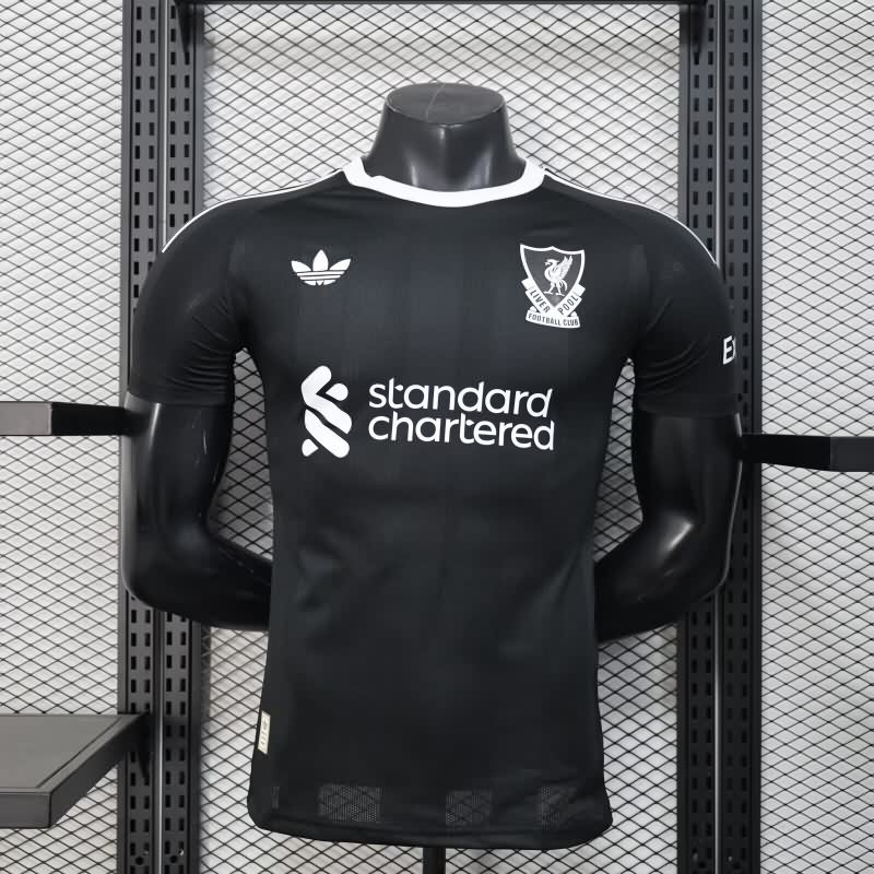 AAA(Thailand) Liverpool 25/26 Goalkeeper Black Soccer Jersey (Player) AAA(Thailand) Liverpool 25/26 Goalkeeper Black Soccer Jersey (Player)