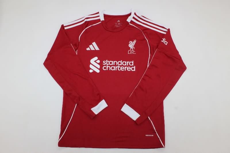 AAA(Thailand) Liverpool 25/26 Home Long Sleeve Soccer Jersey AAA(Thailand) Liverpool 25/26 Home Long Sleeve Soccer Jersey