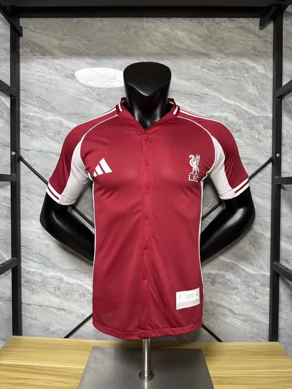 AAA(Thailand) Liverpool 25/26 Travel Red Soccer Jersey (Player) AAA(Thailand) Liverpool 25/26 Travel Red Soccer Jersey (Player)