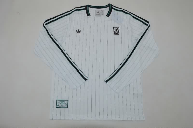 AAA(Thailand) Liverpool 25/26 White Long Sleeve Soccer Jersey AAA(Thailand) Liverpool 25/26 White Long Sleeve Soccer Jersey