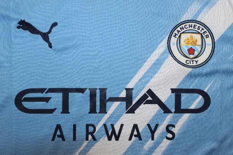 AAA(Thailand) Manchester City 25/26 Home Long Sleeve Soccer Jersey