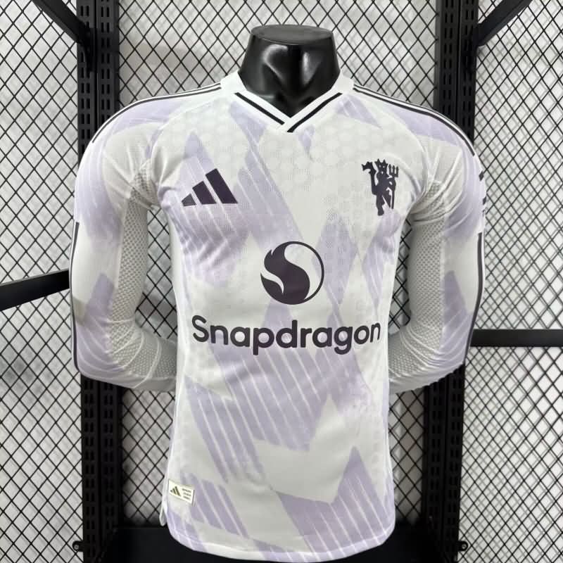 AAA(Thailand) Manchester United 25/26 Away Long Sleeve Soccer Jersey (Player) AAA(Thailand) Manchester United 25/26 Away Long Sleeve Soccer Jersey (Player)