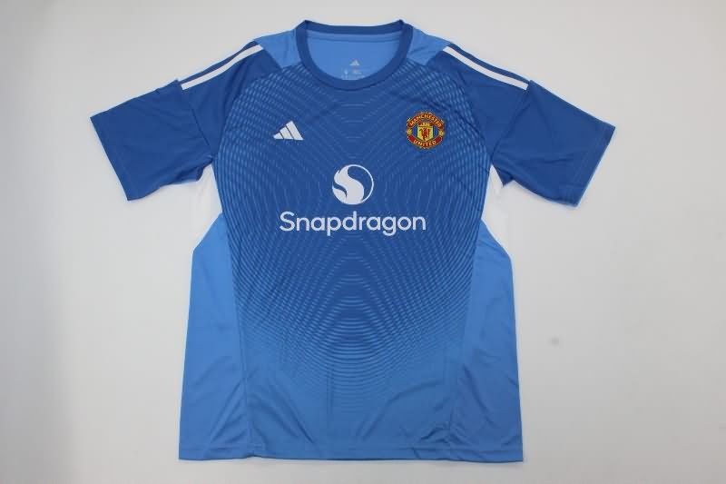 AAA(Thailand) Manchester United 25/26 Goalkeeper Blue Soccer Jersey AAA(Thailand) Manchester United 25/26 Goalkeeper Blue Soccer Jersey