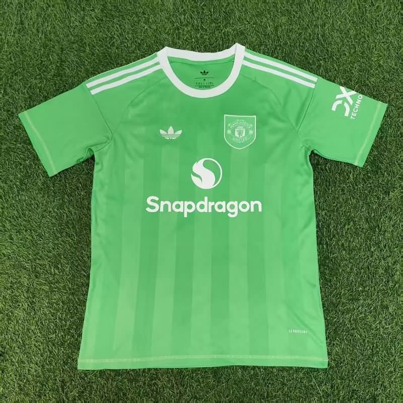 AAA(Thailand) Manchester United 25/26 Goalkeeper Green Soccer Jersey AAA(Thailand) Manchester United 25/26 Goalkeeper Green Soccer Jersey
