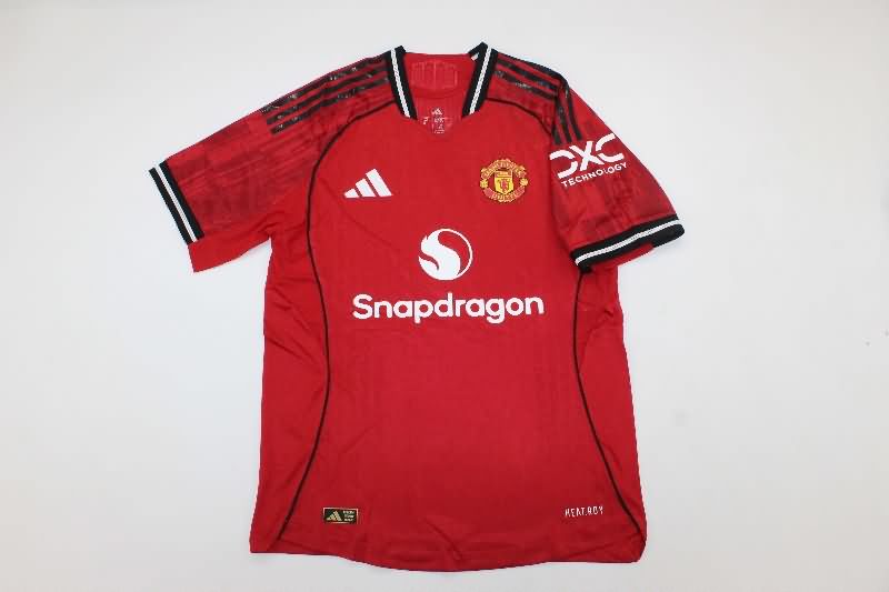 AAA(Thailand) Manchester United 25/26 Home Soccer Jersey (Player) AAA(Thailand) Manchester United 25/26 Home Soccer Jersey (Player)