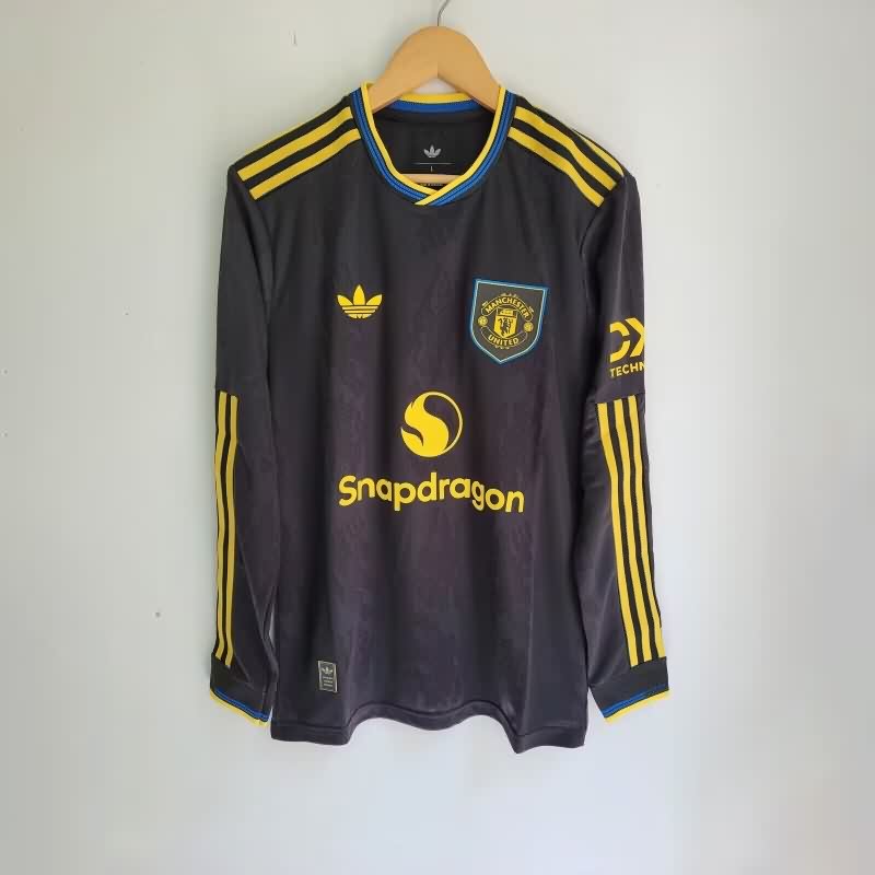 AAA(Thailand) Manchester United 25/26 Third Long Sleeve Soccer Jersey (Player) AAA(Thailand) Manchester United 25/26 Third Long Sleeve Soccer Jersey (Player)