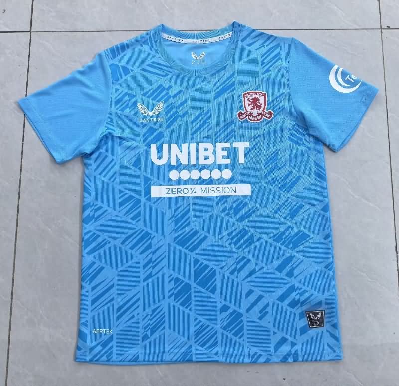 AAA(Thailand) Middlesbrough 25/26 Goalkeeper Blue Soccer Jersey AAA(Thailand) Middlesbrough 25/26 Goalkeeper Blue Soccer Jersey