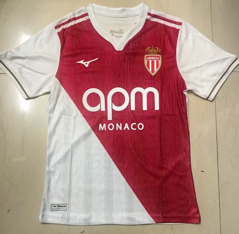 AAA(Thailand) Monaco 25/26 Home Soccer Jersey (Player) AAA(Thailand) Monaco 25/26 Home Soccer Jersey (Player)