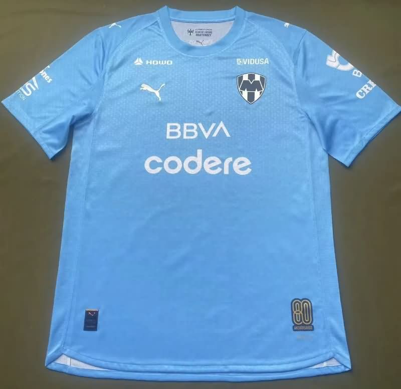 AAA(Thailand) Monterrey 25/26 Goalkeeper Blue Soccer Jersey (Player) AAA(Thailand) Monterrey 25/26 Goalkeeper Blue Soccer Jersey (Player)