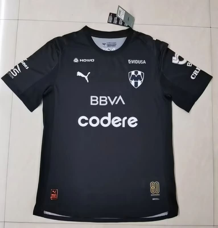 AAA(Thailand) Monterrey 25/26 Goalkeeper Black Soccer Jersey (Player) AAA(Thailand) Monterrey 25/26 Goalkeeper Black Soccer Jersey (Player)