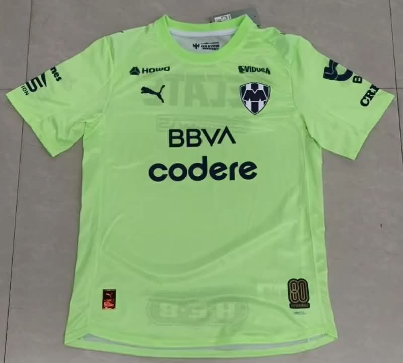 AAA(Thailand) Monterrey 25/26 Goalkeeper Green Soccer Jersey (Player) AAA(Thailand) Monterrey 25/26 Goalkeeper Green Soccer Jersey (Player)