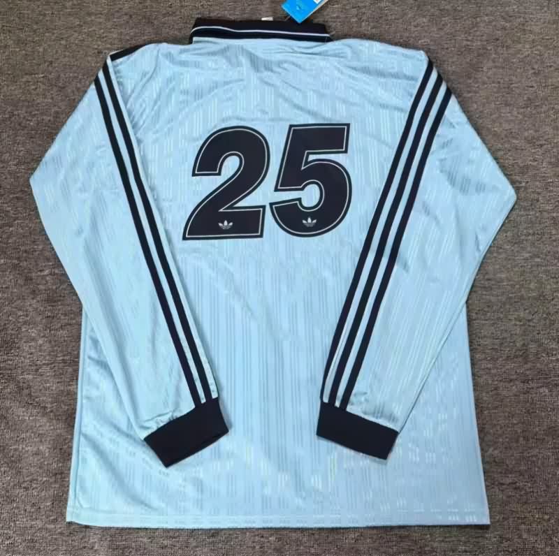 AAA(Thailand) Oasis 2025 Blue Long Sleeve Soccer Jersey