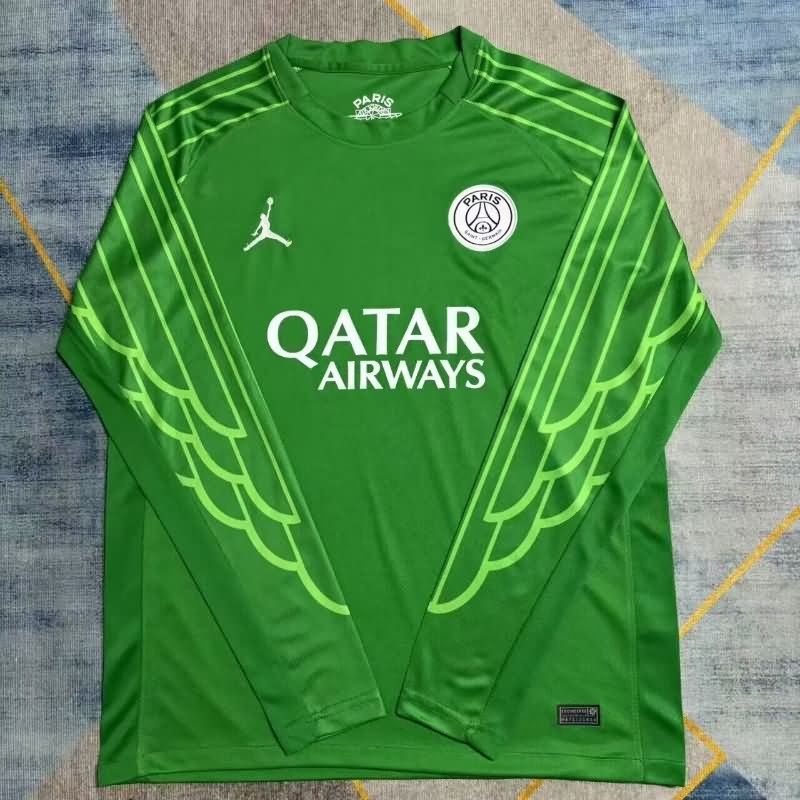 AAA(Thailand) Paris St German 25/26 Goalkeeper Green Long Sleeve Soccer Jersey AAA(Thailand) Paris St German 25/26 Goalkeeper Green Long Sleeve Soccer Jersey