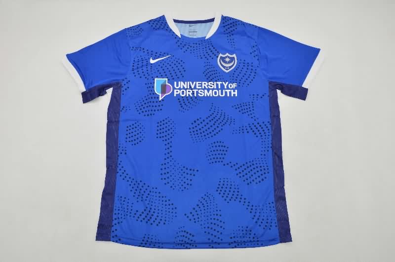 AAA(Thailand) Portsmouth 25/26 Home Soccer Jersey AAA(Thailand) Portsmouth 25/26 Home Soccer Jersey