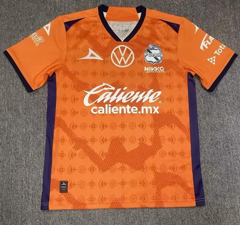 AAA(Thailand) Puebla 25/26 Goalkeeper Orange Soccer Jersey (Player) AAA(Thailand) Puebla 25/26 Goalkeeper Orange Soccer Jersey (Player)