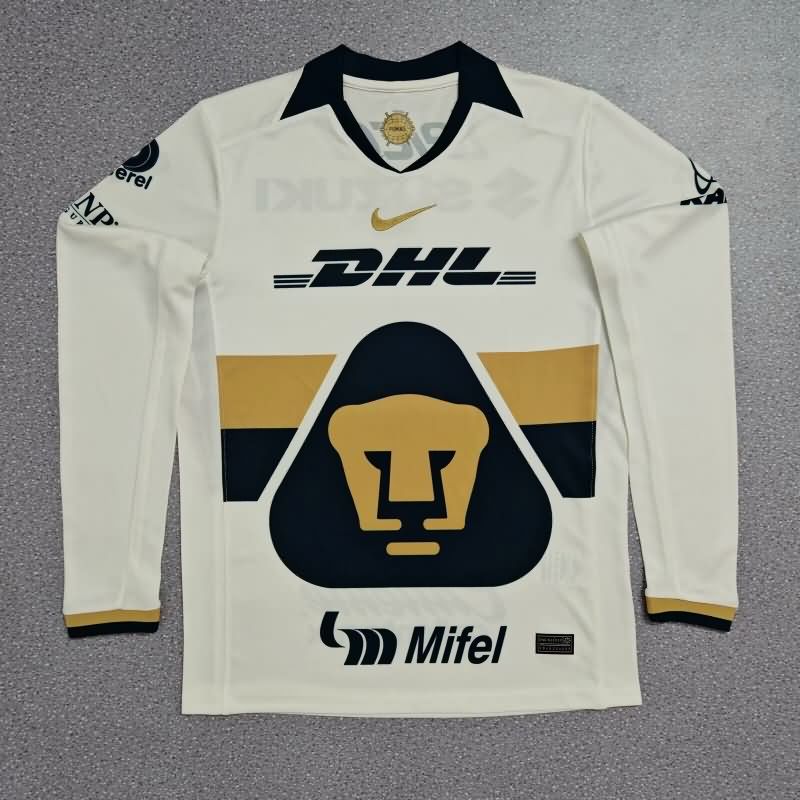 AAA(Thailand) Pumas UNAM 25/26 Home Long Sleeve Soccer Jersey AAA(Thailand) Pumas UNAM 25/26 Home Long Sleeve Soccer Jersey