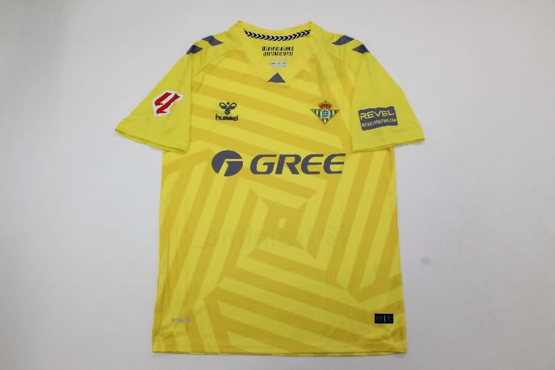 AAA(Thailand) Real Betis 25/26 Goalkeeper Yellow Soccer Jersey AAA(Thailand) Real Betis 25/26 Goalkeeper Yellow Soccer Jersey