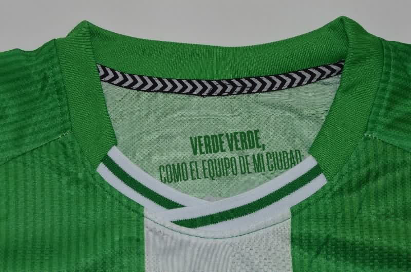 AAA(Thailand) Real Betis 25/26 Home Long Sleeve Soccer Jersey