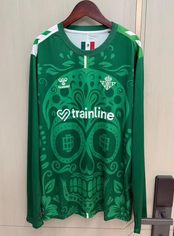 AAA(Thailand) Real Betis 25/26 Special Long Sleeve Soccer Jersey AAA(Thailand) Real Betis 25/26 Special Long Sleeve Soccer Jersey