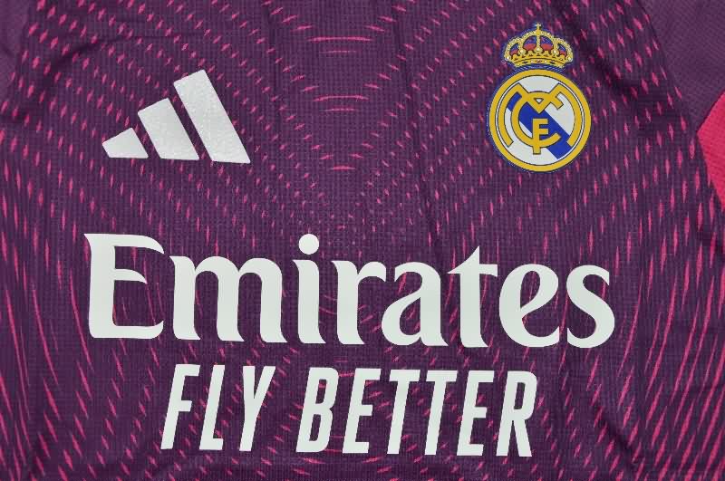 AAA(Thailand) Real Madrid 25/26 Goalkeeper Purple Soccer Jersey (Player)