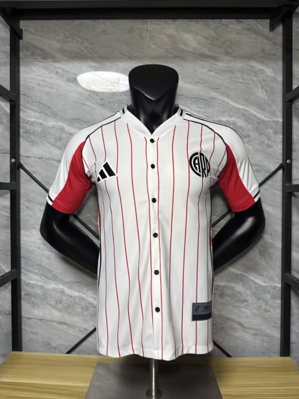 AAA(Thailand) River Plate 2025 Travel White Soccer Jersey (Player) AAA(Thailand) River Plate 2025 Travel White Soccer Jersey (Player)