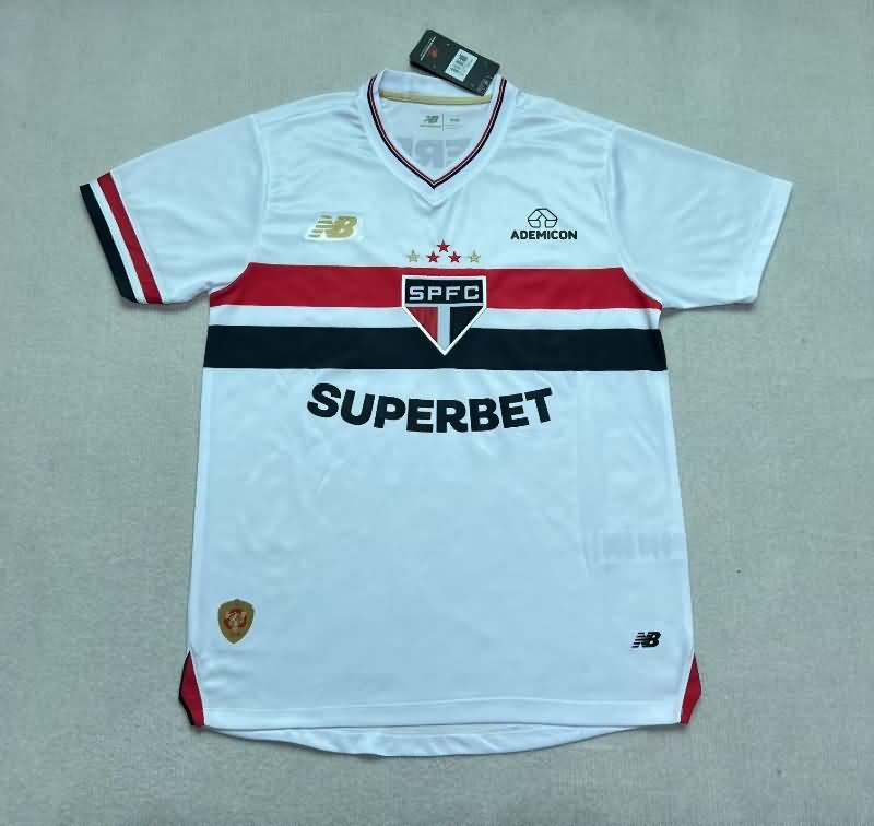 AAA(Thailand) Sao Paulo 2025 Home Soccer Jersey