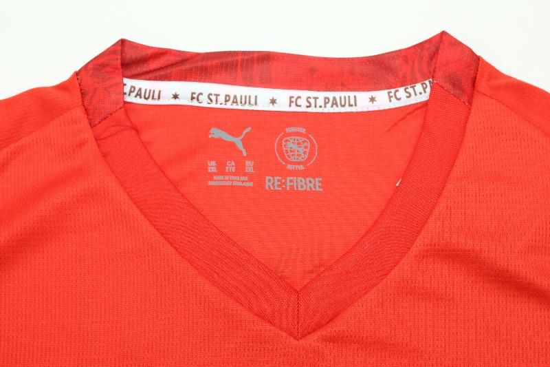 AAA(Thailand) St Pauli 25/26 Red Soccer Jersey