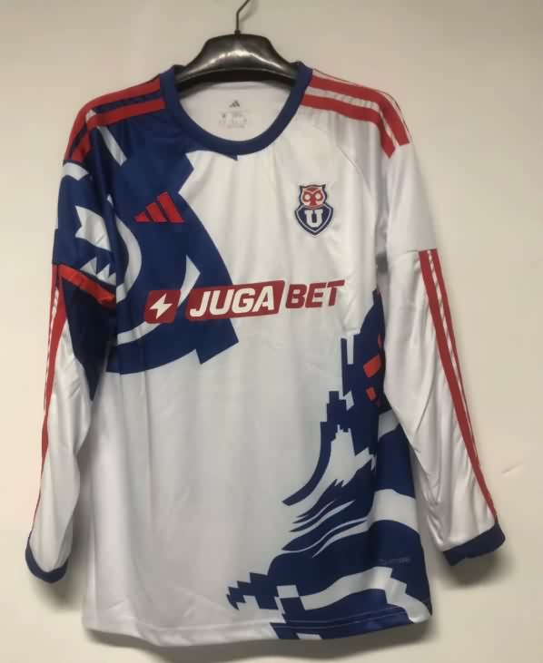 AAA(Thailand) Universidad Chile 2026 Away Long Sleeve Soccer Jersey AAA(Thailand) Universidad Chile 2026 Away Long Sleeve Soccer Jersey